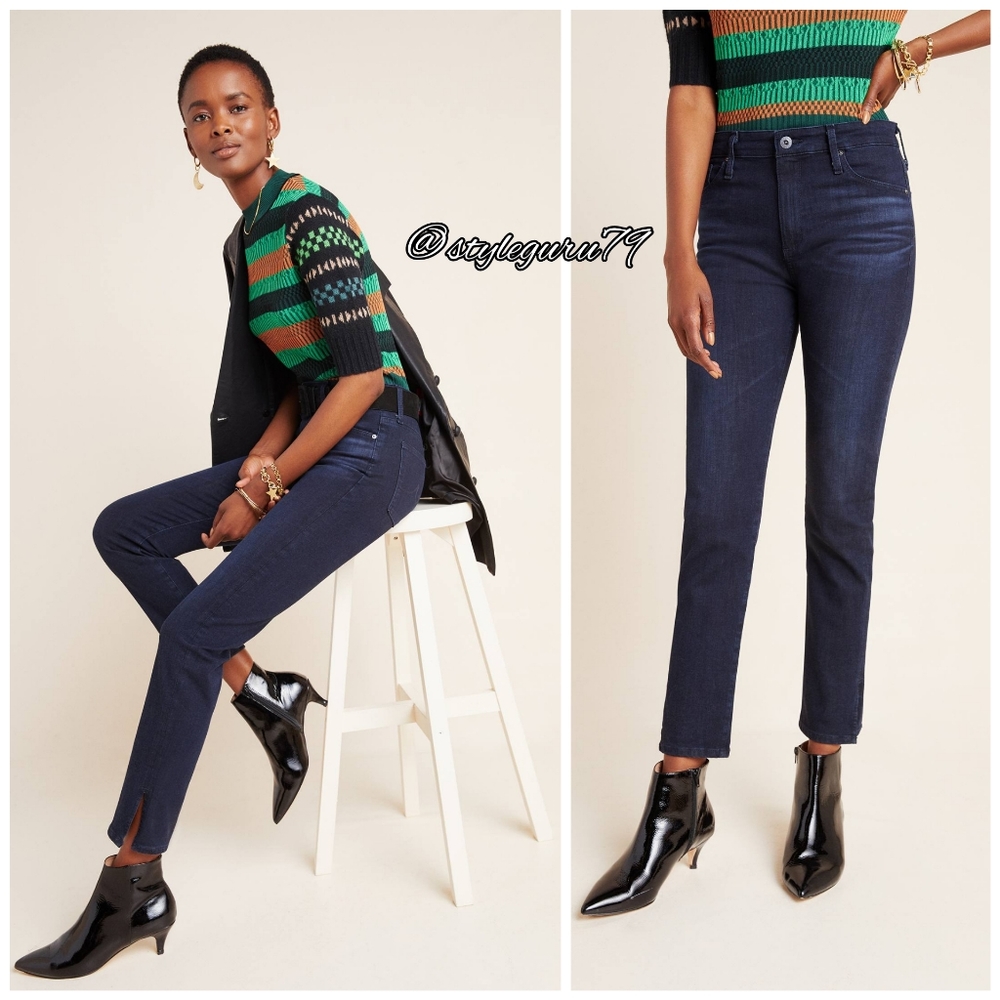 NWT, Anthropologie, AG Stevie Ankle HR Jeans